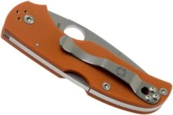 Spyderco Native 5 REX45 Burnt Orange G10 C41GPBORE5 Sprint Run Pocket Knife -Knife Shop SPC41GPBORE5 04 spyderco