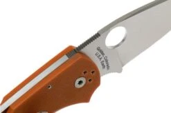Spyderco Native 5 REX45 Burnt Orange G10 C41GPBORE5 Sprint Run Pocket Knife -Knife Shop SPC41GPBORE5 06 spyderco