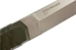 Steel Will Courage 311 Fixed Knife, Green -Knife Shop SWK 311 04 steel will swk 311 04
