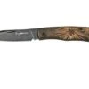 Viper Hug V5991BRS Black Blade, Black Stonewashed Bronze Star Pocket Knife, Sacha Thiel Design