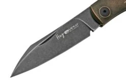 Viper Hug V5991BRS Black Blade, Black Stonewashed Bronze Star Pocket Knife, Sacha Thiel Design -Knife Shop VPV5991BRS 03 viper
