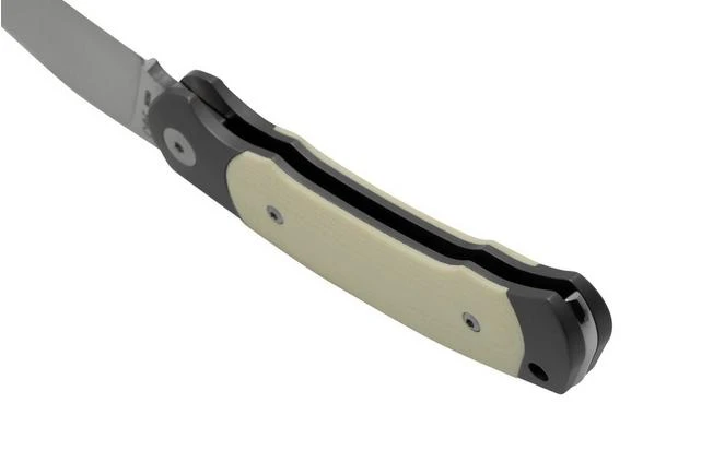 Viper Twin, V6002GI, Satin M390, Ivory G10 Pocket Knife, Fabrizio Silvestrelli Design 4 Viper Twin, V6002GI, Satin M390, Ivory G10 Pocket Knife, Fabrizio Silvestrelli Design - Image 4