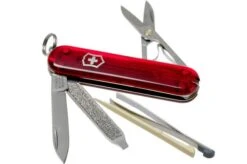 Victorinox Classic SD Translucent Red 0.6223.T Swiss Pocket Knife -Knife Shop VT0 6223 T 01 victorinox