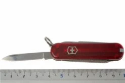 Victorinox Classic SD Translucent Red 0.6223.T Swiss Pocket Knife -Knife Shop VT0 6223 T 06 victorinox classic sd transparant rood vt0 6223 t d6