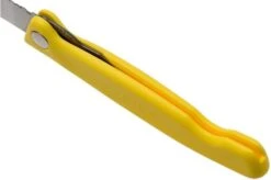 Victorinox SwissClassic Foldable Vegetable Knife Yellow Serrated, 6.7836.F8B -Knife Shop VT6 7836 F8B 05 victorinox