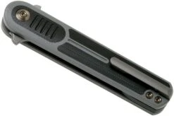 We Knife Angst 2002B Grey & Black G10 Pocket Knife, Justin Lundquist Design -Knife Shop WK2002B 04 we knife