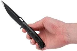 We Knife 607A, Spearpoint Neck Knife, Black -Knife Shop WK607A 06 we knife wk607a 06