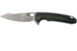 WE Knife Yucha 810A Pocket Knife, Blue Ti With Carbon Fibre Inlays
