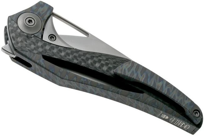 WE Knife 918B ÆternA Marble Blue Pocket Knife, Elijah Isham Design 4 WE Knife 918B ÆternA Marble Blue Pocket Knife, Elijah Isham Design - Image 4