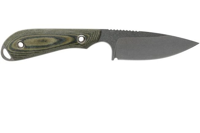 White River Knives M1 Caper Black & OD Linen Micarta Fixed Knife, Kydex Sheath 2 White River Knives M1 Caper Black & OD Linen Micarta Fixed Knife, Kydex Sheath - Image 2