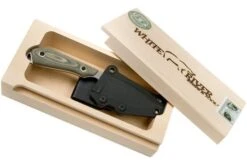 White River Knives M1 Caper Black & OD Linen Micarta Fixed Knife, Kydex Sheath 15 White River Knives M1 Caper Black & OD Linen Micarta Fixed Knife, Kydex Sheath -Knife Shop WRCPR LBO 08 white river knives