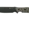 White River Knives GTI 4.5 Black & OD Green Canvas Micarta, Justin Gingrich Design