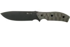 White River Knives GTI 4.5 Black & OD Green Canvas Micarta, Justin Gingrich Design