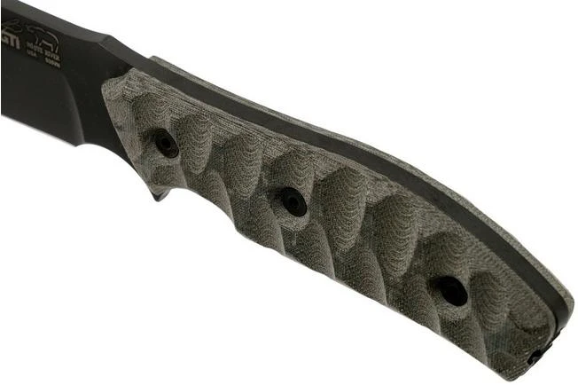 White River Knives GTI 4.5 Black & OD Green Canvas Micarta, Justin Gingrich Design 5 White River Knives GTI 4.5 Black & OD Green Canvas Micarta, Justin Gingrich Design - Image 5