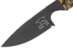 White River M1 Backpacker WRM1-PTS-CBI Treestand Camo Paracord, Black Coated, Neck Knife -Knife Shop WRM1 PTS CBI 03 whiteriver