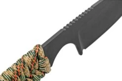 White River M1 Backpacker WRM1-PTS-CBI Treestand Camo Paracord, Black Coated, Neck Knife -Knife Shop WRM1 PTS CBI 05 whiteriver