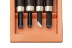 Yoshiharu H-4 Japanese Wood Carving Knives, Set Of 4 -Knife Shop YSH 002 03 yoshiharu