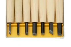 Yoshiharu Y-7 Mitomoto Japanese Wood Carving Knives, Set Of 7 -Knife Shop YSH 015 03 yoshiharu