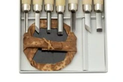 Yoshiharu L-7 Maruichi Japanese Wood Carving Knives, Set Of 7 With Baren -Knife Shop YSH 026 03 yoshiharu